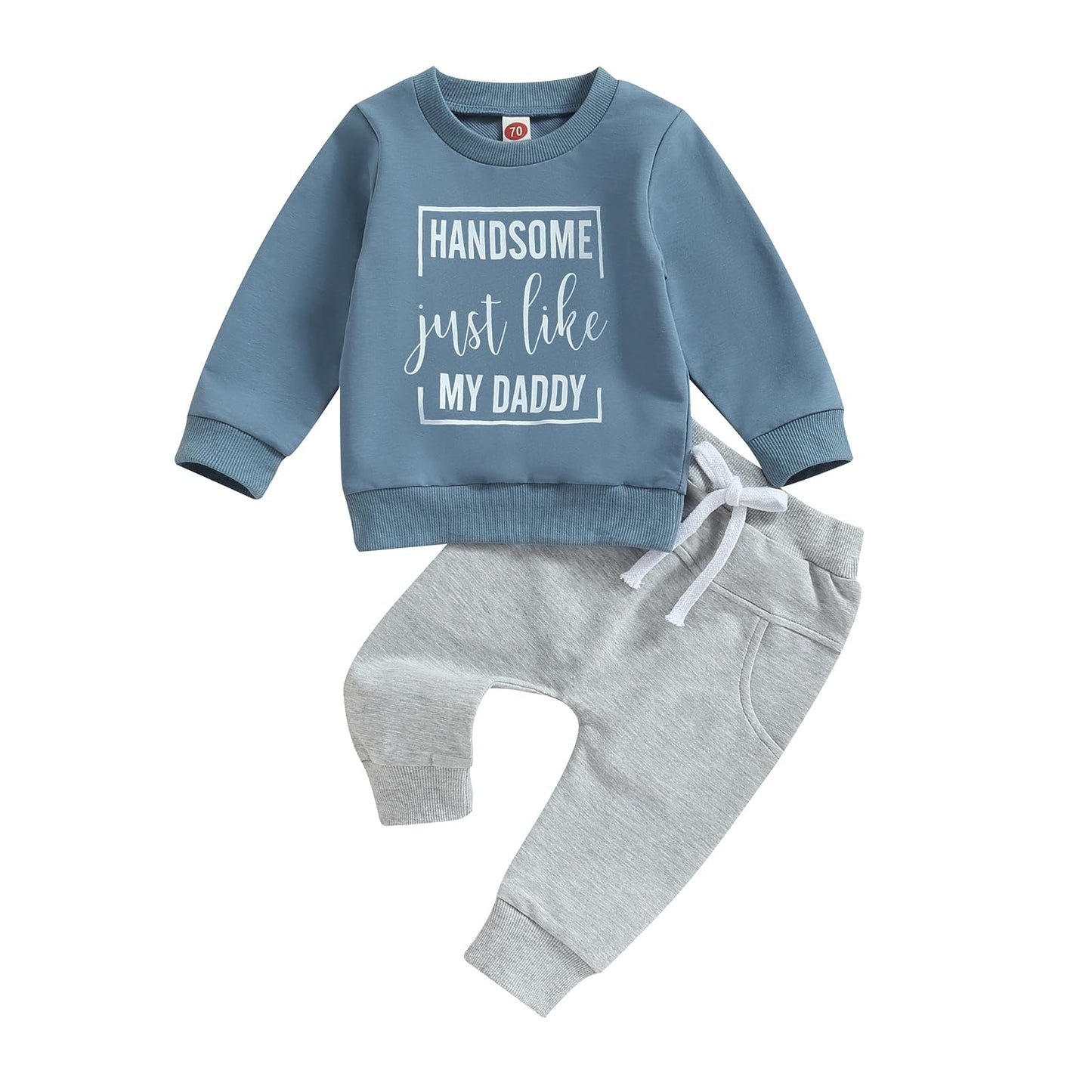 Toddler Baby Mama's Boy Clothes Long Sleeve Sweatshirts Jogger Pant Newborn Boys 2 Piece Outfits Fall Winter