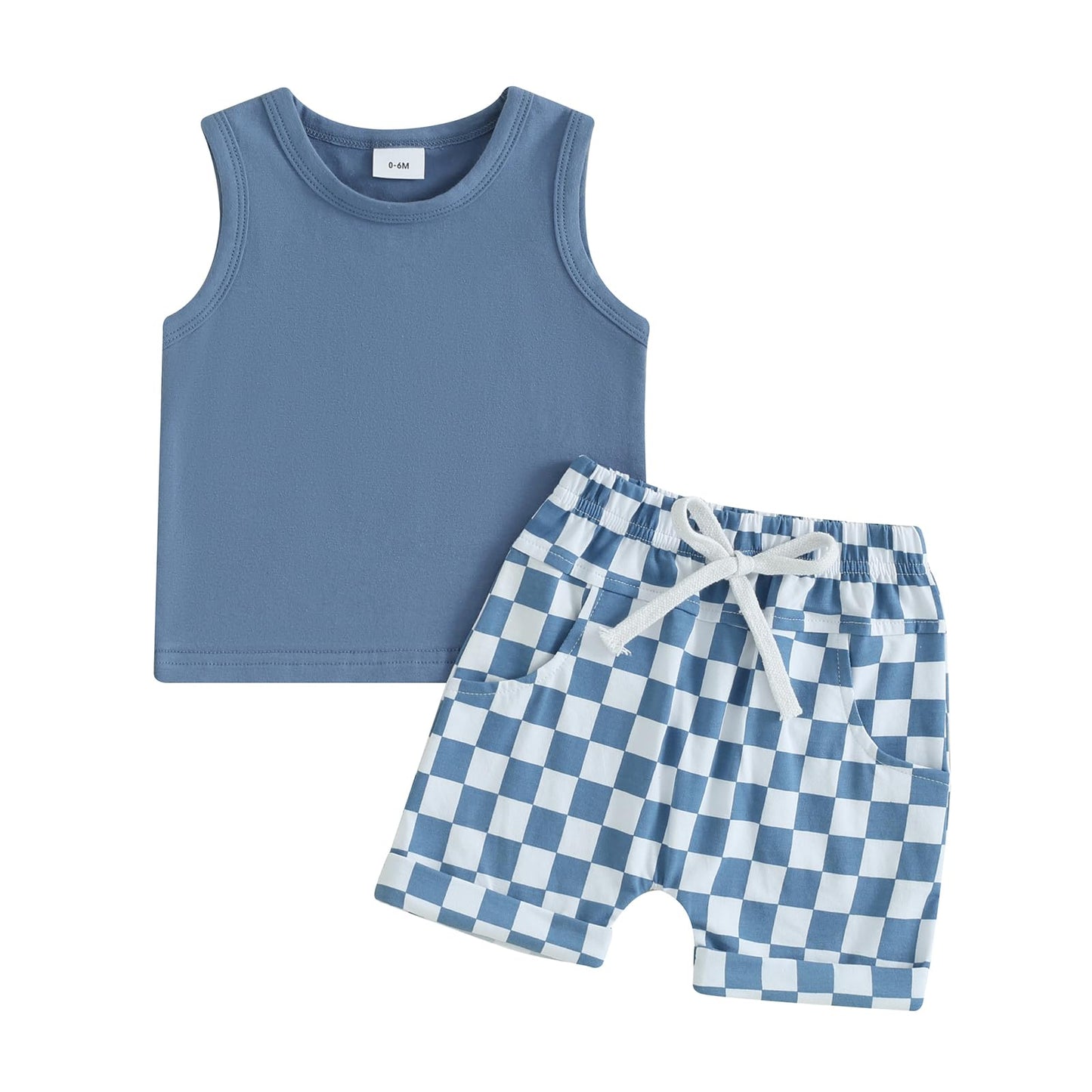 Baby Boy Summer Clothes Striped Tank Tops Camisoles and Shorts Newborn Boys Spring Summer Outfit