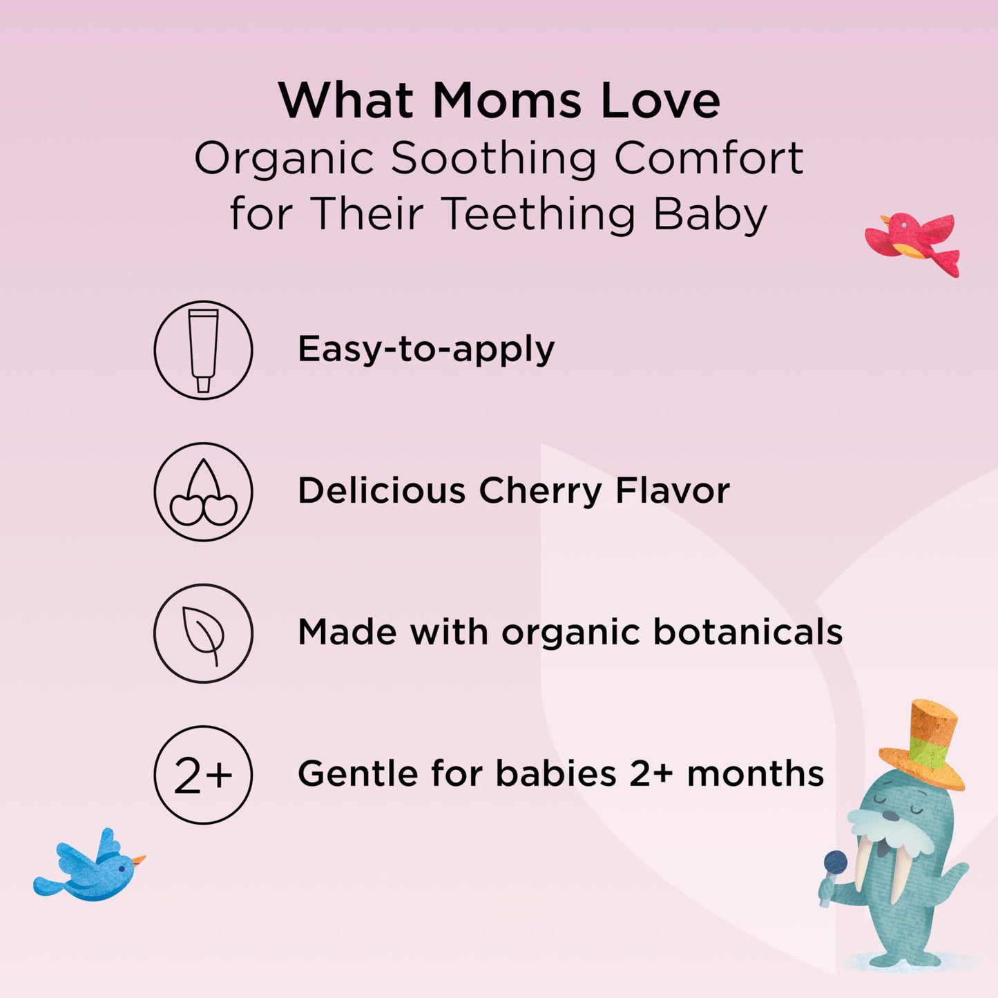 Hyland's Baby Organic Day and Night Soothing Gel Combo Pack, Cooling Gel for Oral Discomfort, Easy-to-Apply, Ages 2 Months and Up, 1.06 Ounce (2 Tubes of 0.53 oz.)