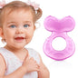 Nuby Silicone Teethe-eez Teether with Bristles, Includes Hygienic Case, Blue