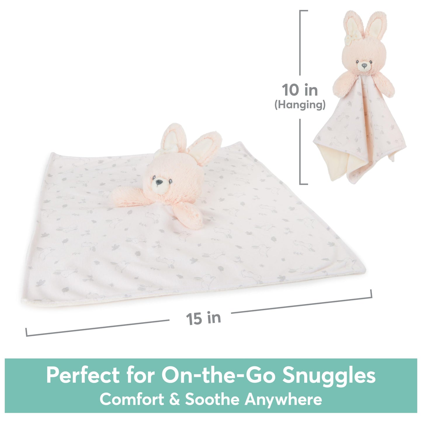 GUND Baby Sustainably Soft Puppy Lovey, Stuffed Animal Plush Blanket Made from 100% Recycled Materials, for Babies and Newborns, Blue/Cream, 10”