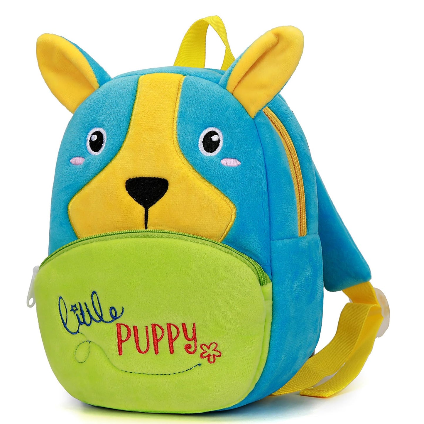 Ladyzone Toddler Backpack Zoo Animals Backpacks Cute Plush Bag Cartoon 10" Preschool Book Bag For 2+ Years Girls Boys