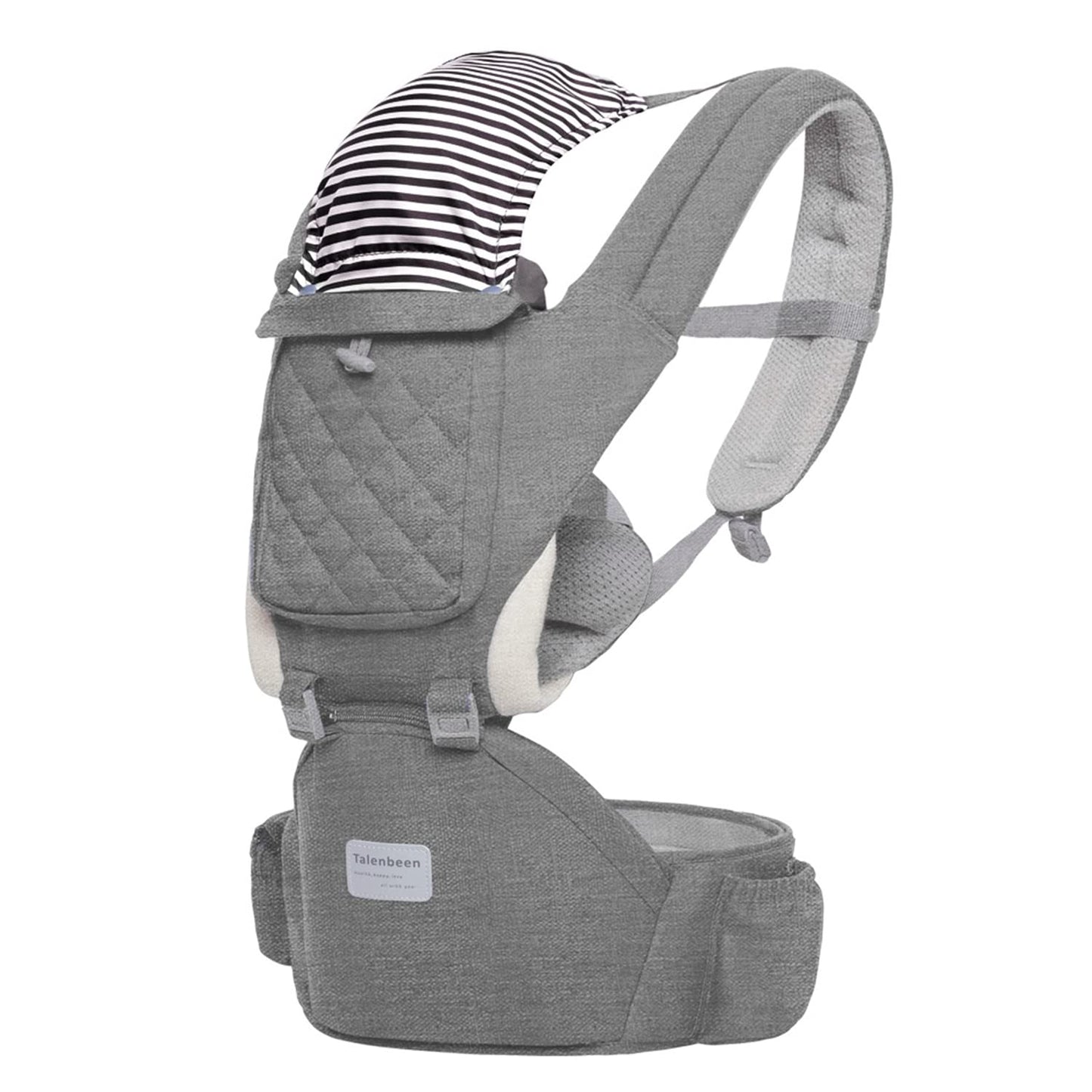 6-in-1 Baby Carrier - Newborn to Toddler, Hip Seat Lumbar Support, 7-41 lbs, All Seasons & Positions, Adjustable Size for Shopping, Hiking, Travelling