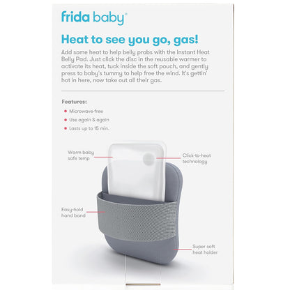 Frida Baby Gas + Colic Heating Pad for Natural Belly Relief | Gentle Heat to Relax + Soothe Bellies | Instant Tummy Warmer | Soothe Colic Discomfort