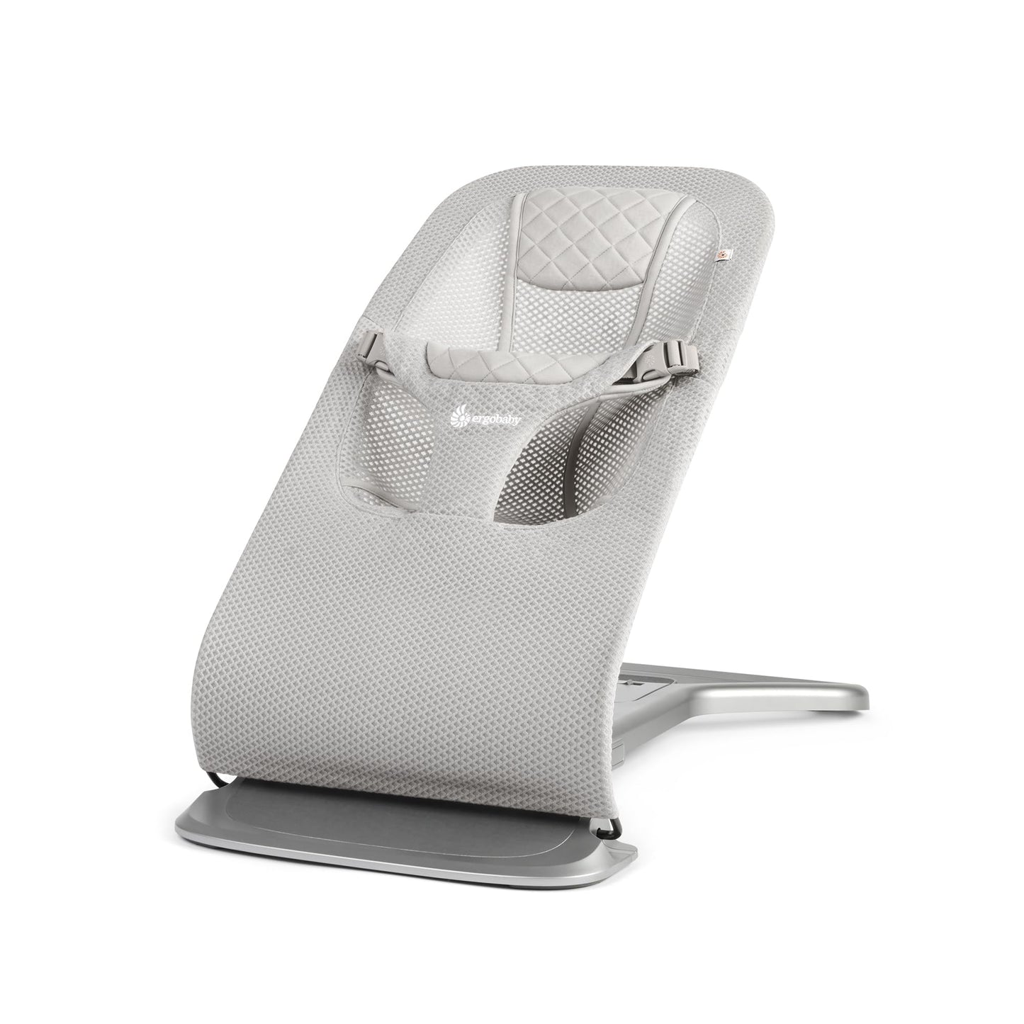 Ergobaby Evolve 3-in-1 Mesh Bouncer, Adjustable Multi Position Baby Bouncer Seat, Fits Newborn to Toddler, Grey Mesh