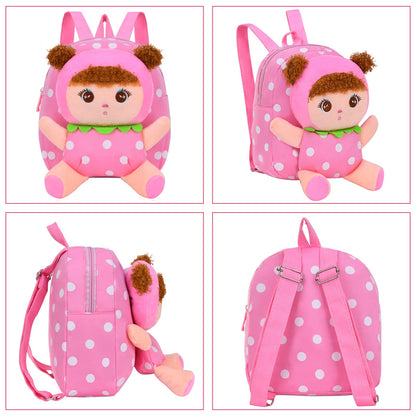Cute Toddler Backpack Plush Doll Toy Snack Travel Bag Preschool Shoulder Bag Gift for Kid