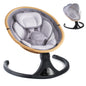 LAREX Baby Swing to Toddler Electric Infant Swing Portable for Newborn Boy Girl, 5 Sway Speeds with Remote Control, 12 Preset Melodies and Bluetooth, 0-6 Months Max 20 Lbs(Dark Wood Grain)