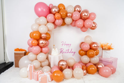 Ivory White Balloon Arch Kit,Boho Balloon Garland with Pastel Orange Cream Beige Champagne Gold White Sand Balloons for Neutral Baby Shower Wedding Boho Bridal Party Decorations