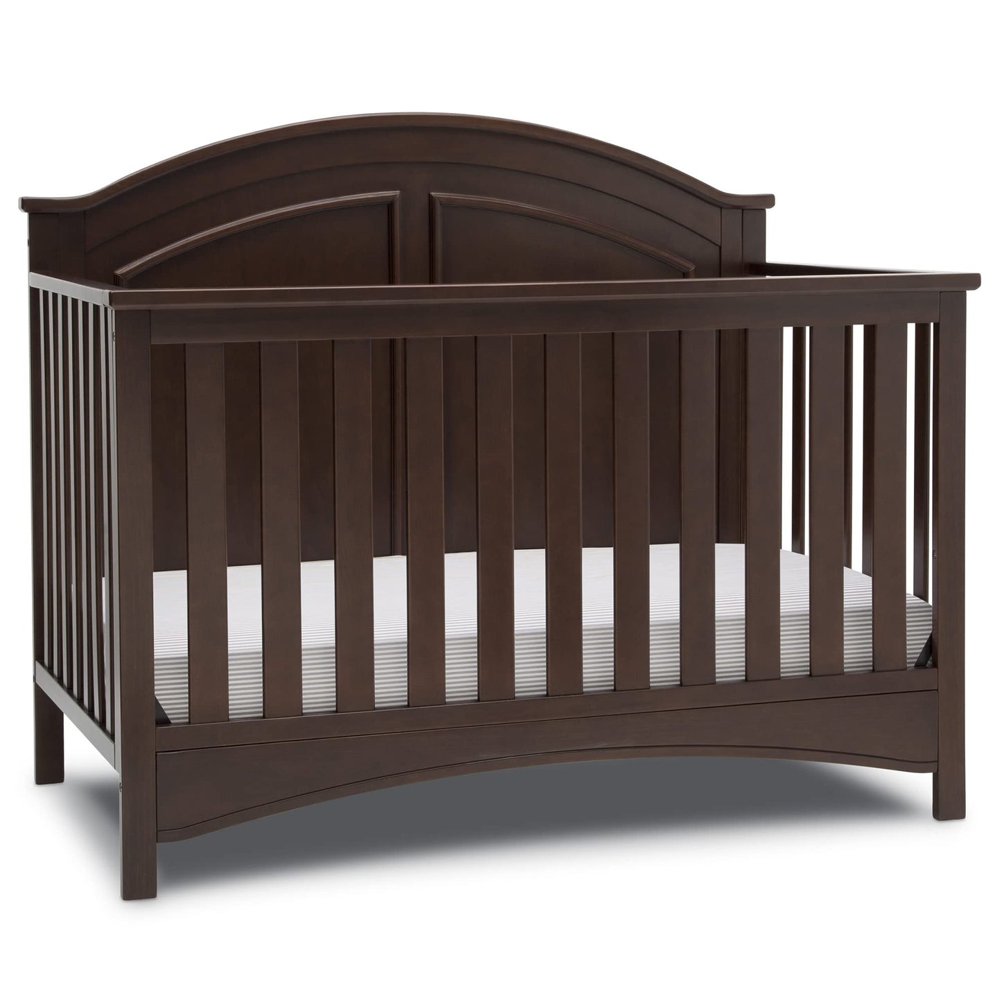 Delta Children Perry 6-in-1 Convertible Crib - Greenguard Gold Certified, Bianca White
