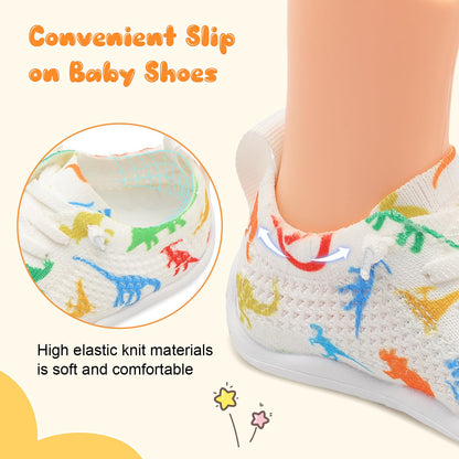 JIASUQI Baby Shoes for Toddler Boys Girls Sneakers Slip on Walking Shoes for Babies