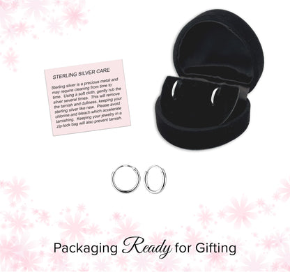 Cherished Moments Sterling Silver and 14K Gold Plated 10mm Hoop Earrings
