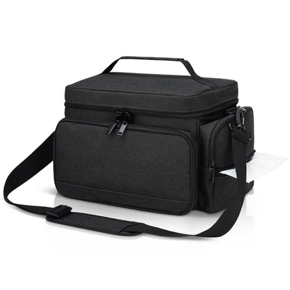 Breast Pump Bag Fit for Spectra S1 and S2, Pumping Bag with Waterproof Mat for Pump Accessories, Portable Pump Carrying Case for Work, Travel and Family Use, Black