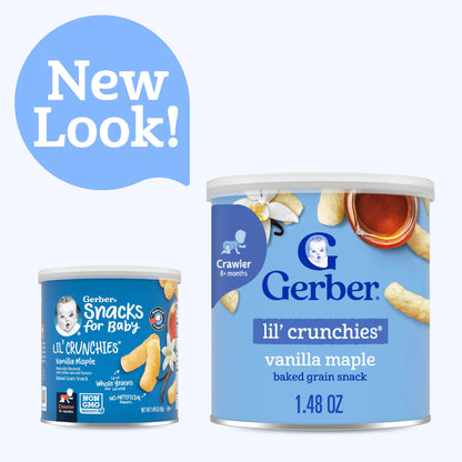 Gerber Lil' Crunchies, Cheddar and Veggie Dip, 1.48 Ounce, 4 Count