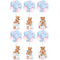 Lenwen 6 Sets Pink Bear Decorations for Baby Shower, Baby Letter Boxes Baby Shower Table Centerpieces Bear Stuffed Animals Balloon with Stand Bear Plush Toy Baby Boxes for Birthday Party Wedding