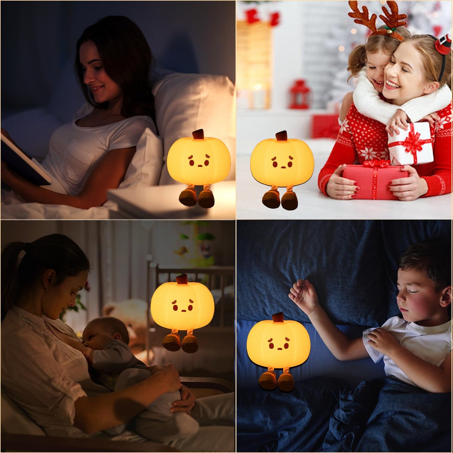 Led Cute Dog Night Light, Dimmable Nursery Puppy Kawaii Lamps, Super Squishy Silicone USB Rechargeable Touch Control Night Lamp for Kids Adults, Used for Camping Party Room Decor (Dog)