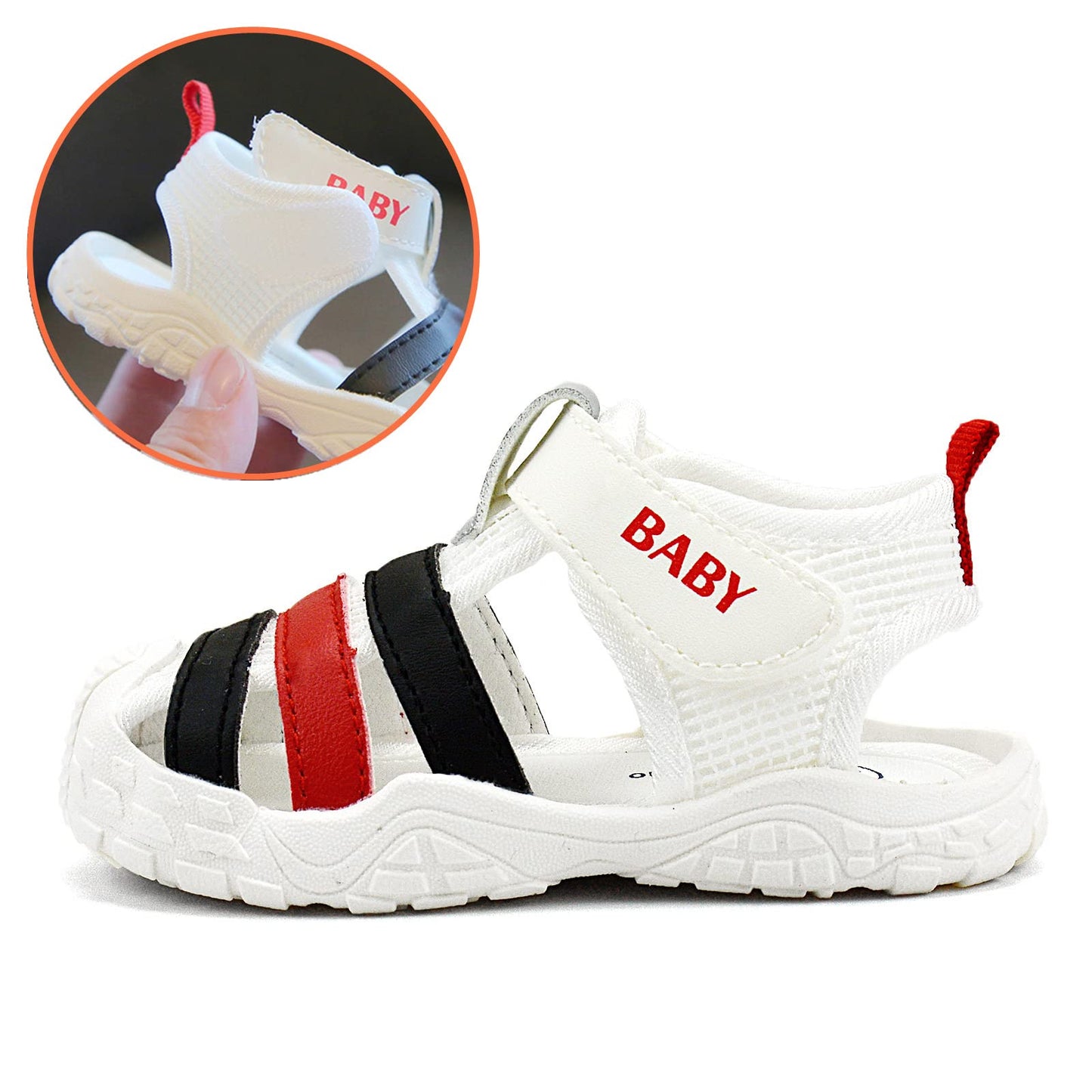 OAISNIT Baby Boys Girls Sports Sandals Lightweight Anti-Slip Rubber Sole Beach Aquatic Water Shoes Summer Toddler First Walking Shoe