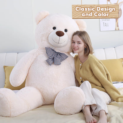 51 inch Big Teddy Bear Cute Giant Stuffed Animals Soft Plush Toy for Girlfriend Kids for Birthday Christmas Valentine's Day