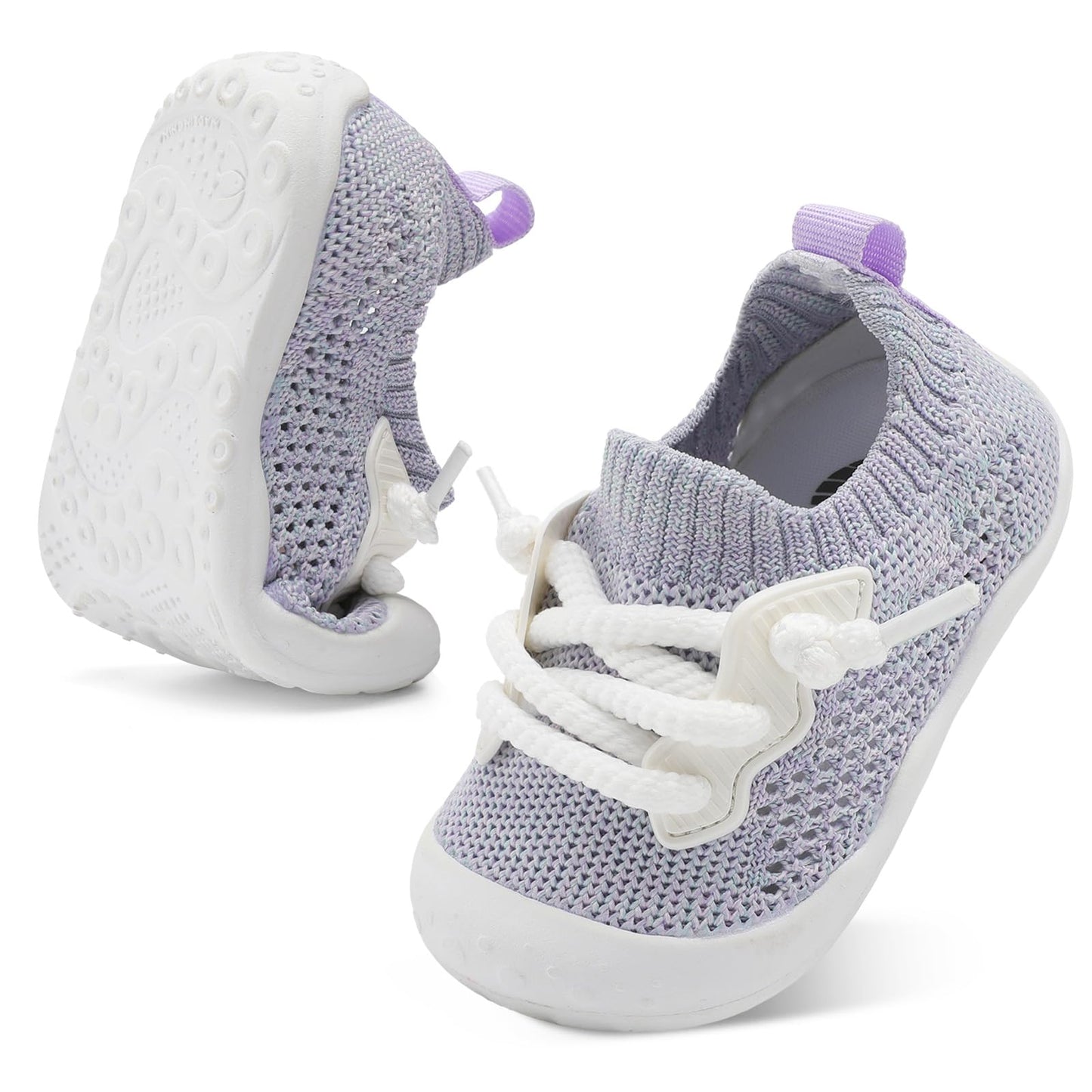 BARERUN Baby Shoes Baby First Walking Shoes Infant Sneakers Wide Barefoot Slip on Soft Sole Boys Girls Crib Shoe Toddler Breathable Lightweight House Socks