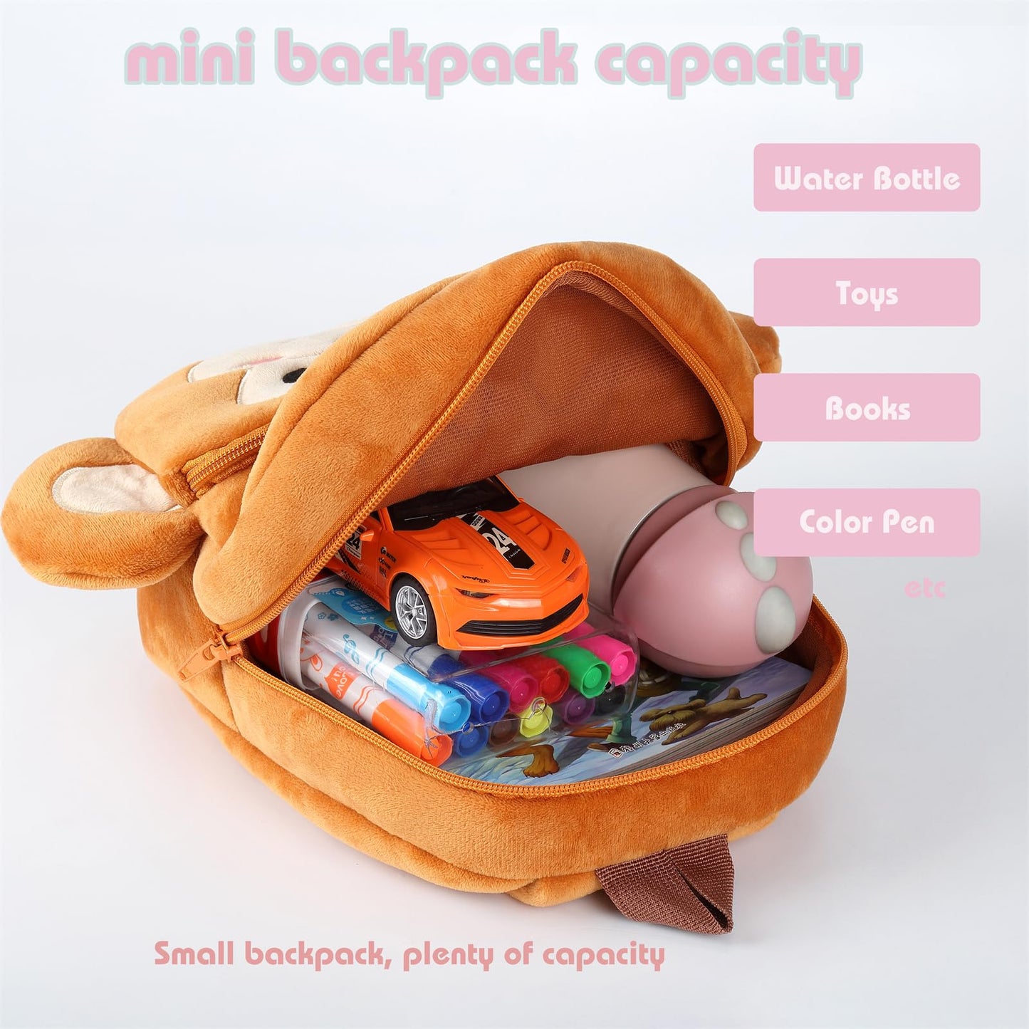 Toddler Backpack for Girls Boys School Small Backpacks Toddler Back Pack Stuffed Animal Backpack Kawaii Kids Mini School Bag Preschool Age 2-4 Unicorn