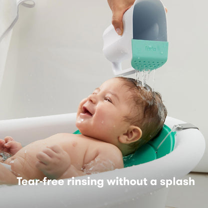 Frida Baby Control The Flow Bathtub Sprayer Attachment for Baby Bathtub, Shower Head with Scalp Massager, Control Waterflow with 2 Pressure Modes