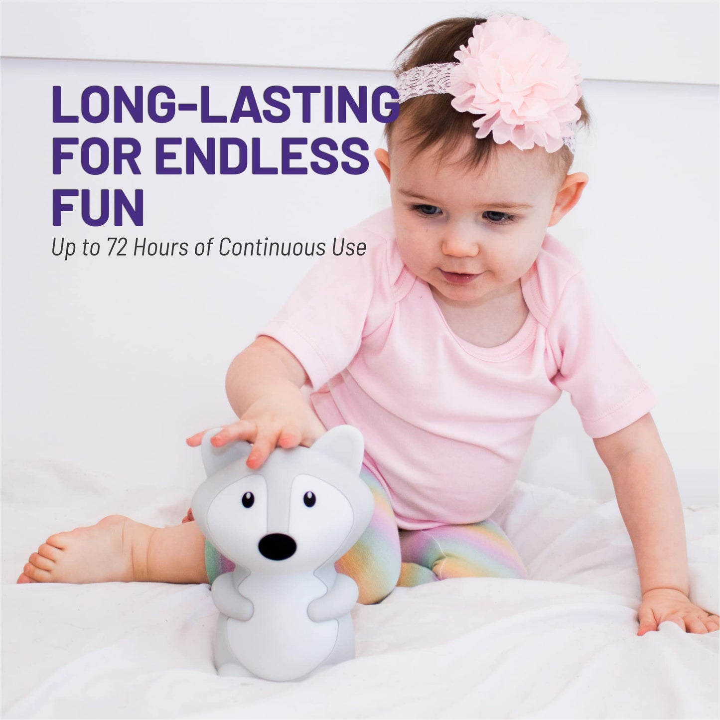 Lumipets Remote Control Silicone Night Light for Kids - Pig Design with 9 Soft Colors & Sleep Timer - Rechargeable, Battery-Operated Lamp for Bedroom | Baby Nursery, Toddler, Girls, Boys