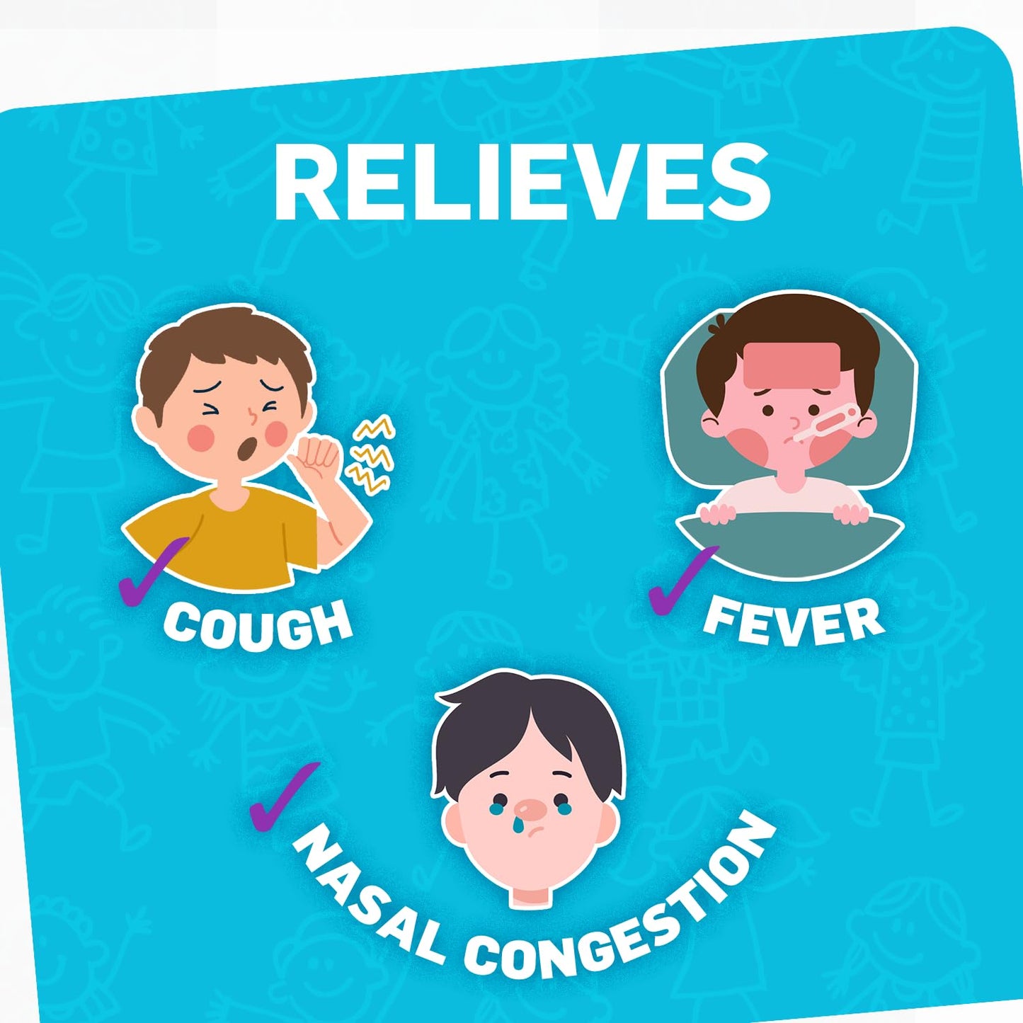 TUKOL Children's Cold & Flu Kids Cold and Flu Medicine, Children's Cough and Cold Medicine, Multi-Symptom Relief for Fever, Aches, Nasal Congestion, Berry-Flavored, 4 fl oz