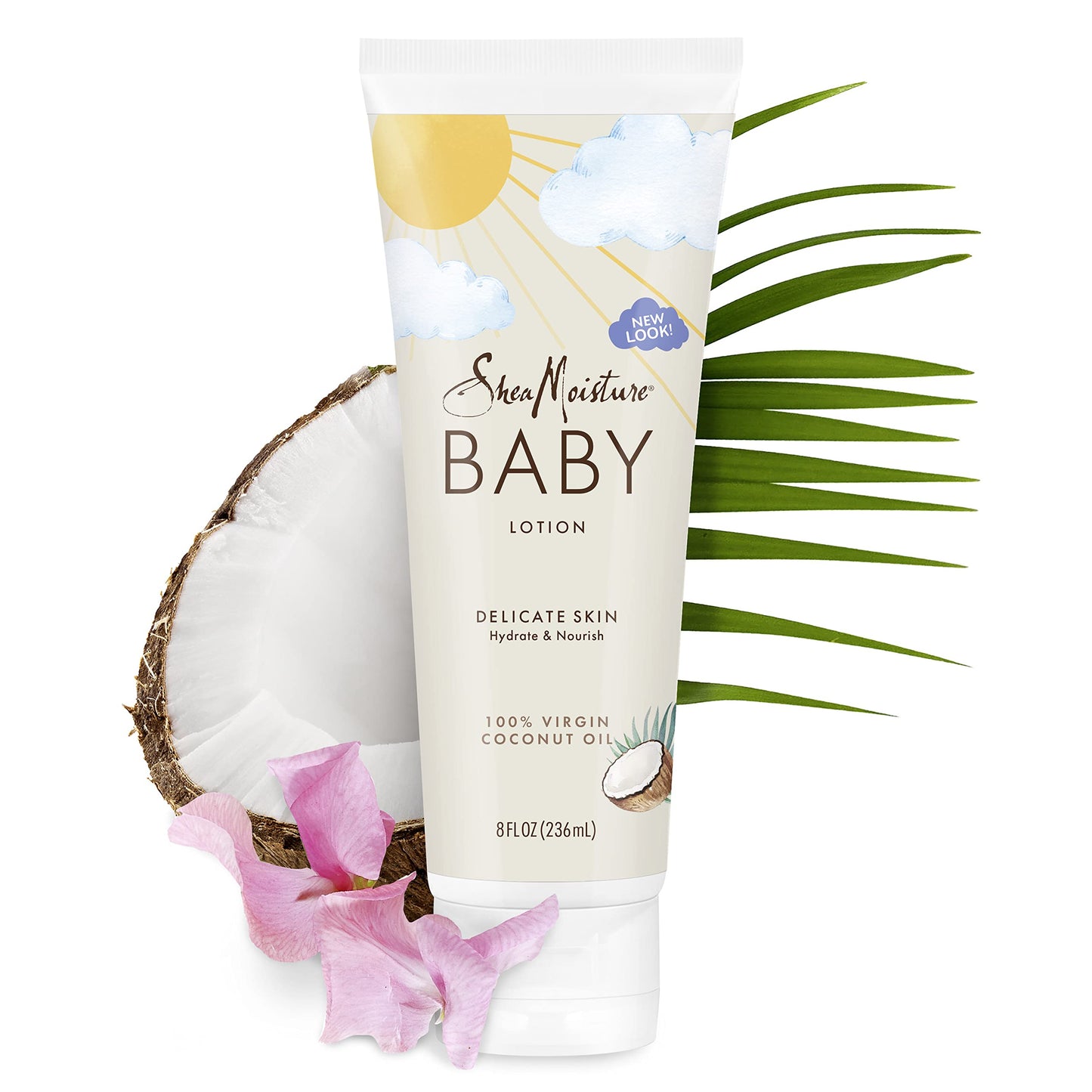 SheaMoisture Baby Lotion for Baby Skin 100% Virgin Coconut Oil, Clear Skin Moisturizer 8 oz