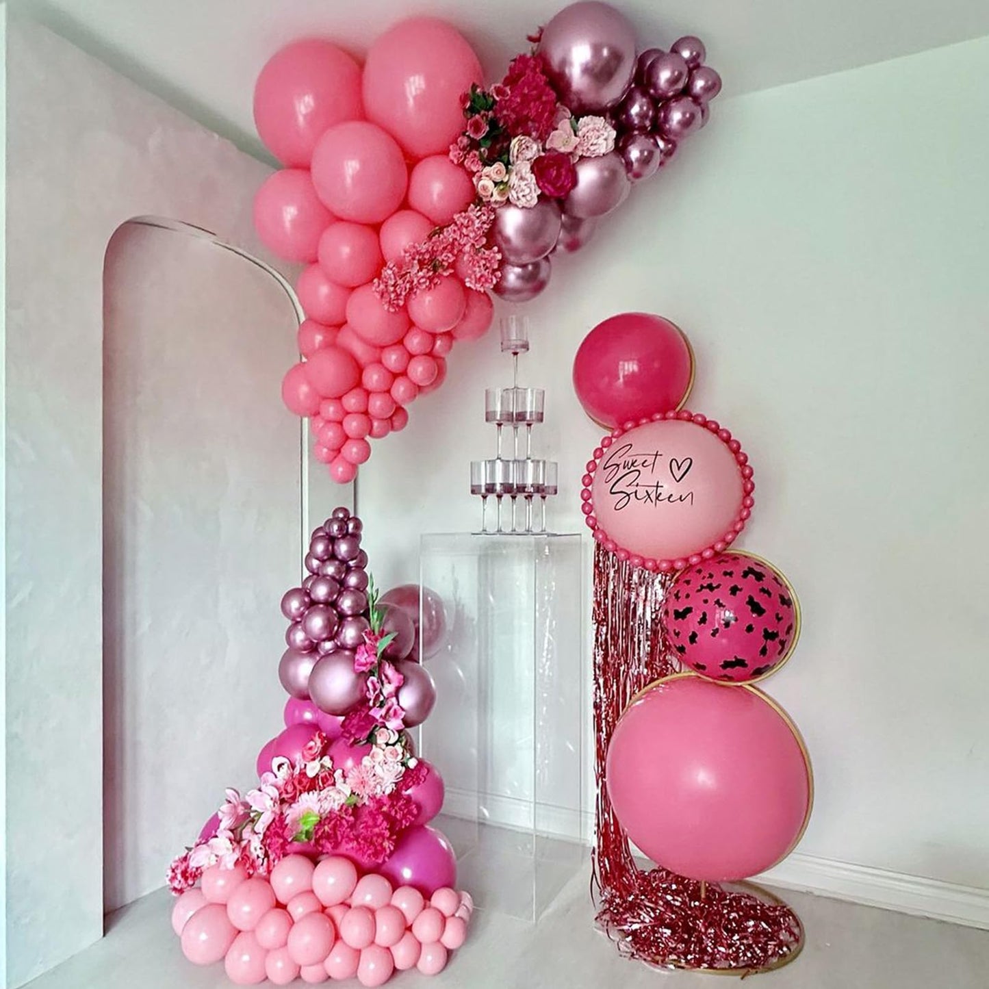Neutral Balloons Arch Kit, Pink Beige Boho Balloons Garland with Double Stuffed Sand White Balloon for Baby Shower Birthday Wedding Bridal Shower Party Decorations