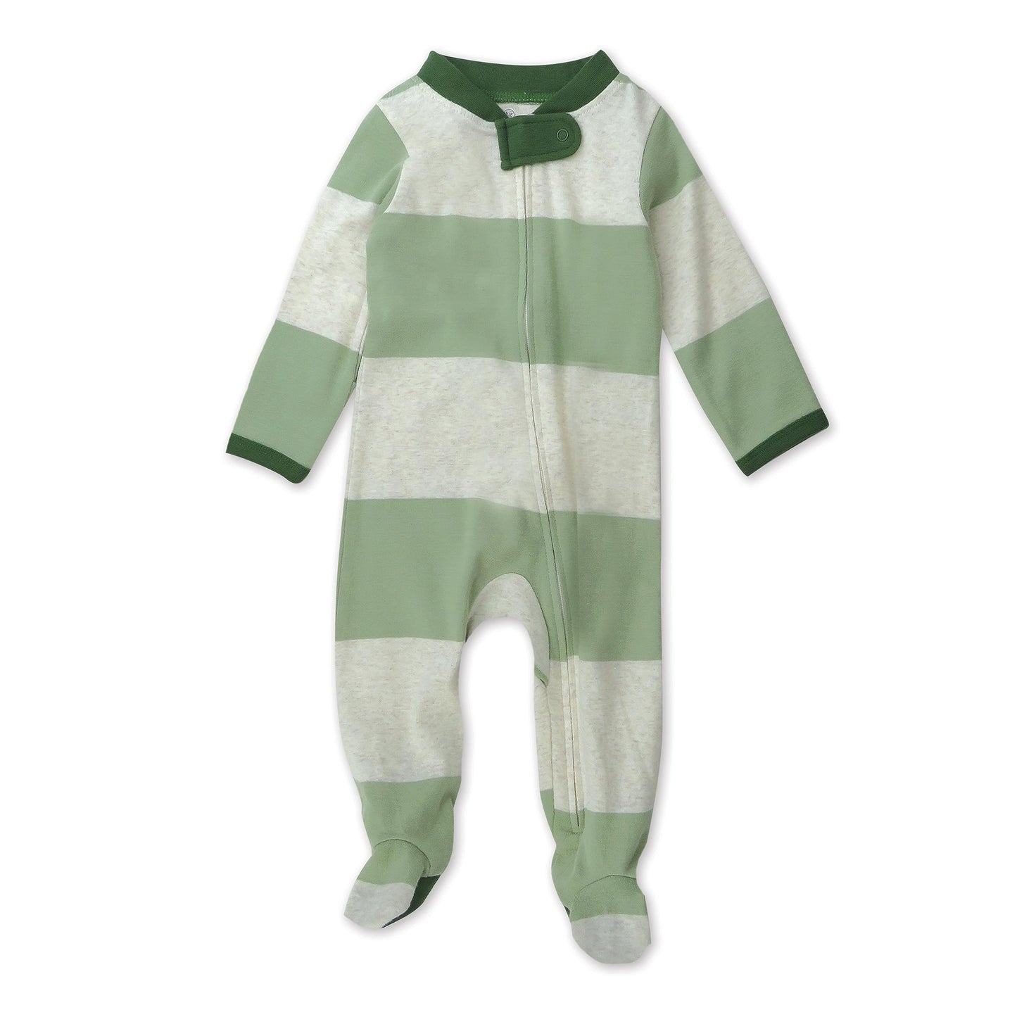 HonestBaby Sleep & Play Footed One-Piece Pajama Sleeper 100% Organic Cotton, Baby Boys