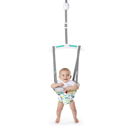 Bright Starts Bounce 'n Spring Deluxe Door Jumper for Baby with Adjustable Strap, 6 Months and Up, Max Weight 26 lbs