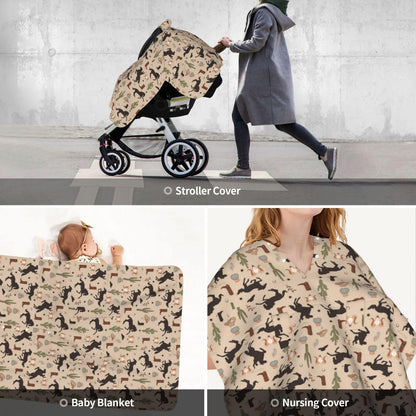 Butterfly Car Seat Cover for Baby in Winter Summer, Nursing Cover for Mom Butterfly Baby Stuff for Baby Girl Boy