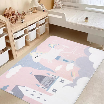 ABREEZE Kids Rug Play Mat Ultra Soft Rugs for Bedroom, 3.3'x5' Non Slip Cartoon Children Nursery Rug Area Rug Kids Carpet for Bedroom Decor Playroom Living Room