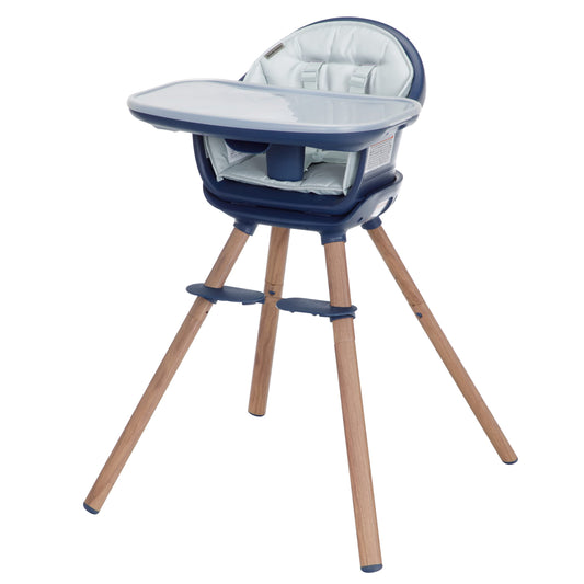 Maxi-Cosi Moa 8-in-1 High Chairs for Babies and Toddlers, Machine Washable Infant High Chair, Compact, Convertible High Chair Lightweight Design, Classic Slate