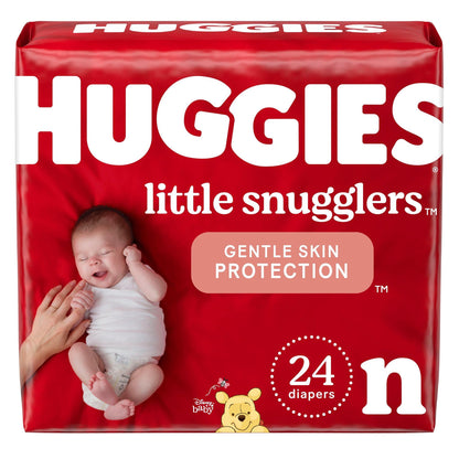 Huggies Newborn Diapers, Little Snugglers Baby Diapers, Size Newborn (up to 10 lbs), 31 Count