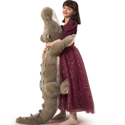 MorisMos Giant Alligator Stuffed Animal, 67inch Soft Large Alligator Plush Toy, Big Stuffed Crocodile Gifts for Kids Boys Girls