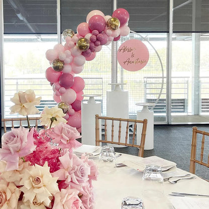 183Pcs Blush Dusty Pink Rose Gold Balloon Arch Kit,Pastel Nude Boho Balloon Garland for Wedding Bridal Shower Girls Birthday Tea Party Decorations Retro Dusty Pink Wedding Decors