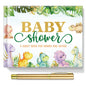 27 Pcs Butterfly Floral Baby Shower Guest Book Set Baby Shower Sign in Guest Floral Book Place Table Cards with Gold Pen Adhesive Photo Corner for Birthday Party
