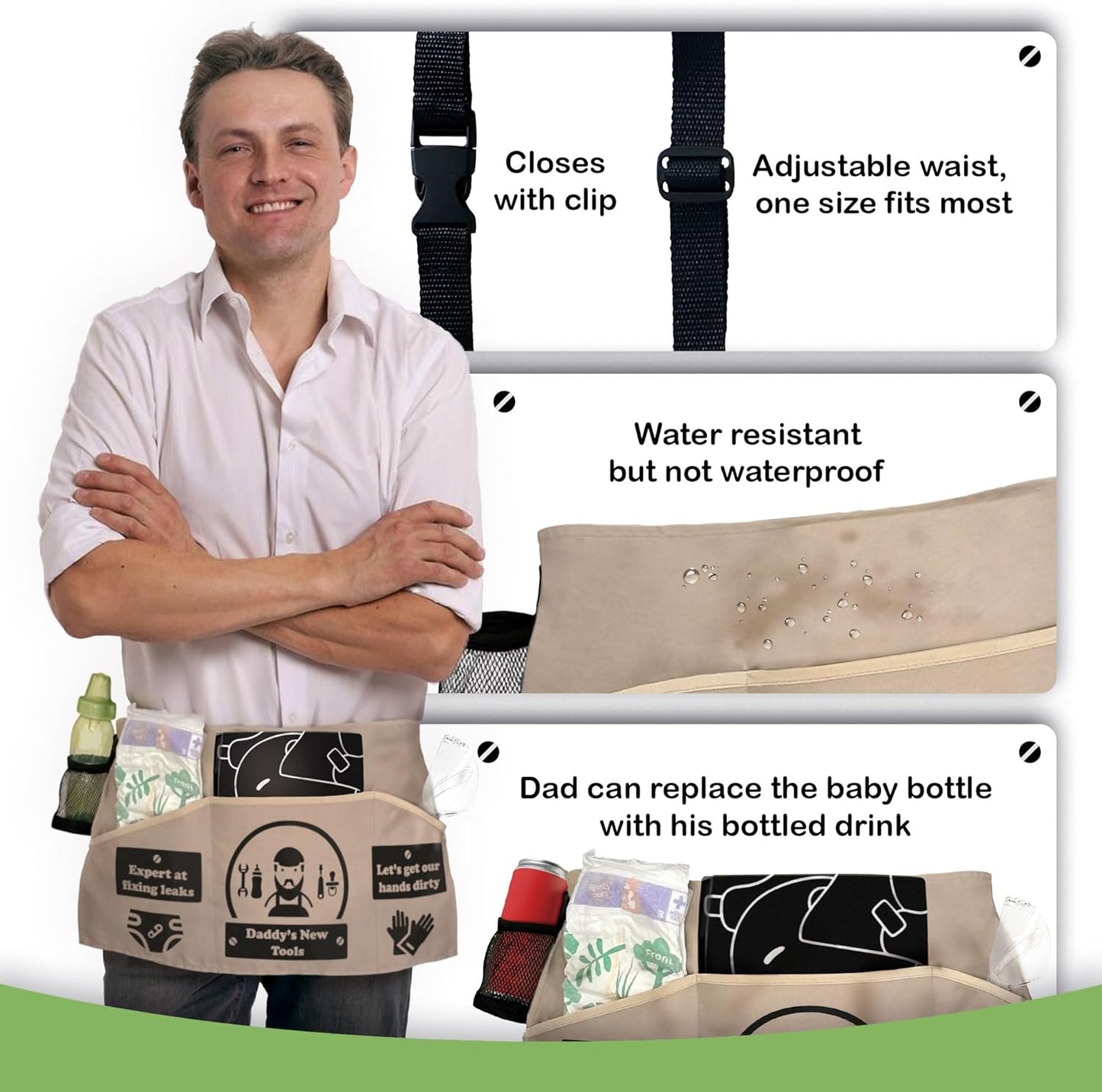 MUNIFICENCE Daddys New Toolbelt with New Tools Baby Shower Present