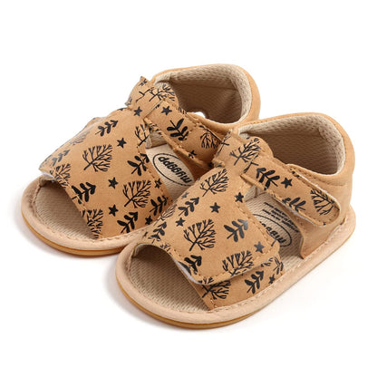 GAISUMMI Baby Girls Sandals Summer Bowknot Infant Crib Shoes Toddler Pu Leather Soft Rubber Sole First Walkers