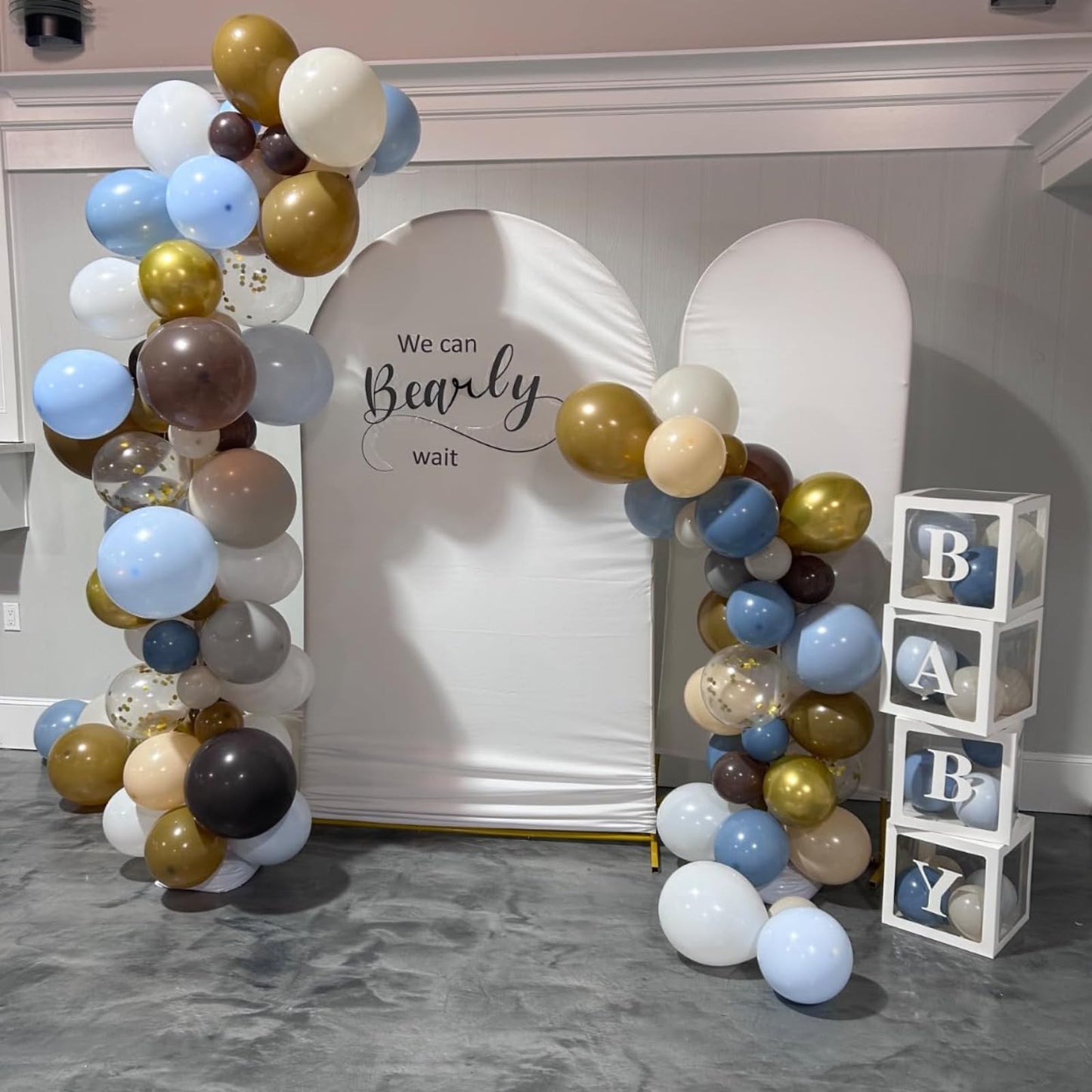 Sage Green Balloons Arch Double Stuffed, Olive Dusty Green Brown Beige Neutral Balloon Garland Kit, White Sand Apricot Tan Latex Balloon for Baby Shower Birthday Jungle Safari Party Decoration