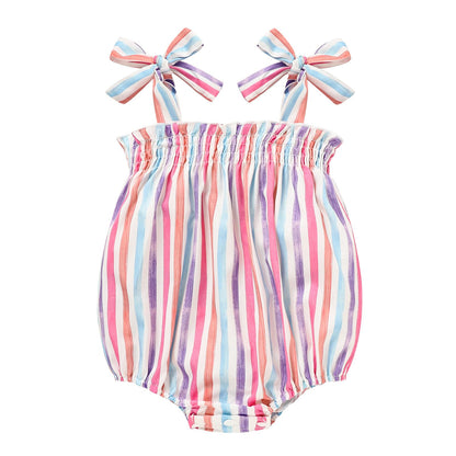 Baby Girl Summer Clothes Newborn Girl Outfits Cute Strap Baby Girl Romper Jumpsuit Infant Floral One Piece Bodysuit
