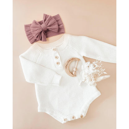 Niceye Handmade Baby Headbands Soft Stretchy Nylon Hair Bands with Bows for Newborn Infant Baby Toddler Girls- Pack of 6