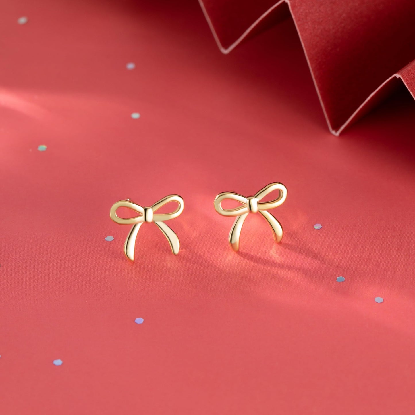SLUYNZ Solid 925 Sterling Silver Tiny Bow Earrings Stud for Women Teens Small Bowknot post Stud Earrings