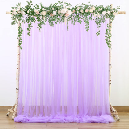 Champagne Tulle Backdrop Curtain for Parties Wedding 10ft×8ft Champagne Sheer Backdrop Curtains for Baby Shower Bridal Shower Reception Birthday Party Christmas Photoshoot Decorations 2 Panels