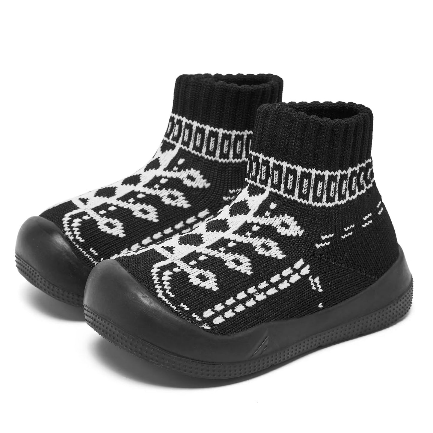 Eashi Baby Boy Girl Non-Skid Indoor Infant Walking Shoes Breathable Warm Elastic Sock Shoes with Memory Sole Protect Toes Outdoor Sneakers