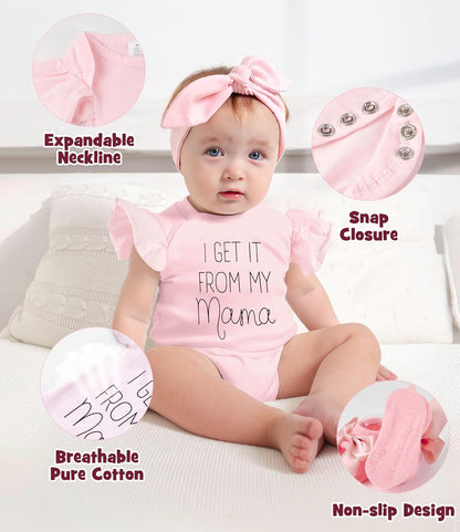 Golray 9pcs Baby Girl Gifts, Baby Shower Gifts for Girls Baby Toys 0-6 Months with Bunny Rattle, Blanket/Onesies/Headband/Socks, New Born Essential Stuff, Gender Reveal Ideas Infant Baby Gift Basket