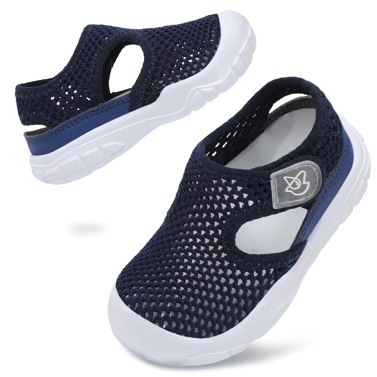 LeIsfIt Toddler Sandals Boys Girls Wide Sandals Kids Water Sandals Barefoot Water Shoes for Beach Swim Lightweight Closed Toe Summer Sandals