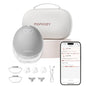 Momcozy Breast Pump Hands Free Upgraded Mobile Flow | M9, App Discreet Control with Personalized Multi-Modes & 15 Levels, Wearable Breast Pump 24mm, 2 Pack Cozy Red