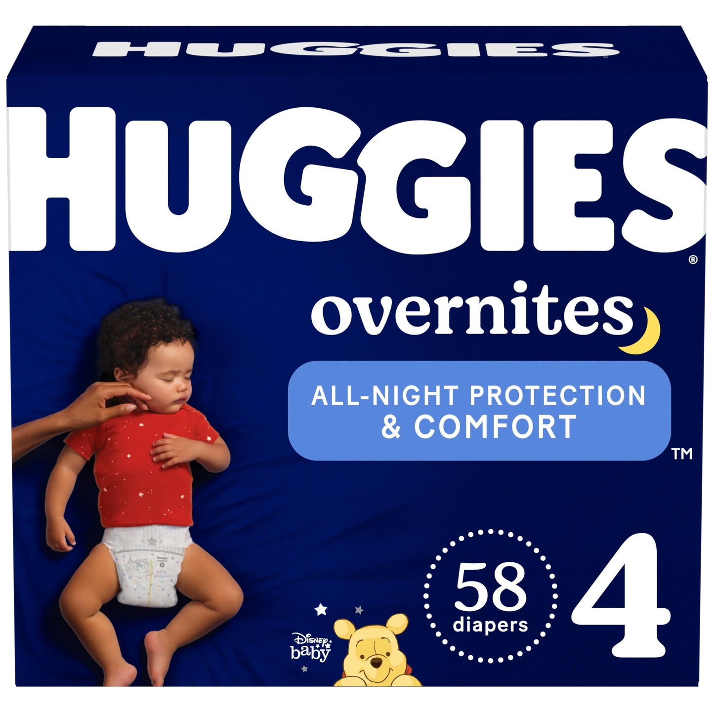 Huggies Size 5 Overnites Baby Diapers: Overnight Diapers, Size 5 (27+ lbs), 100 Ct (2 Packs of 50)