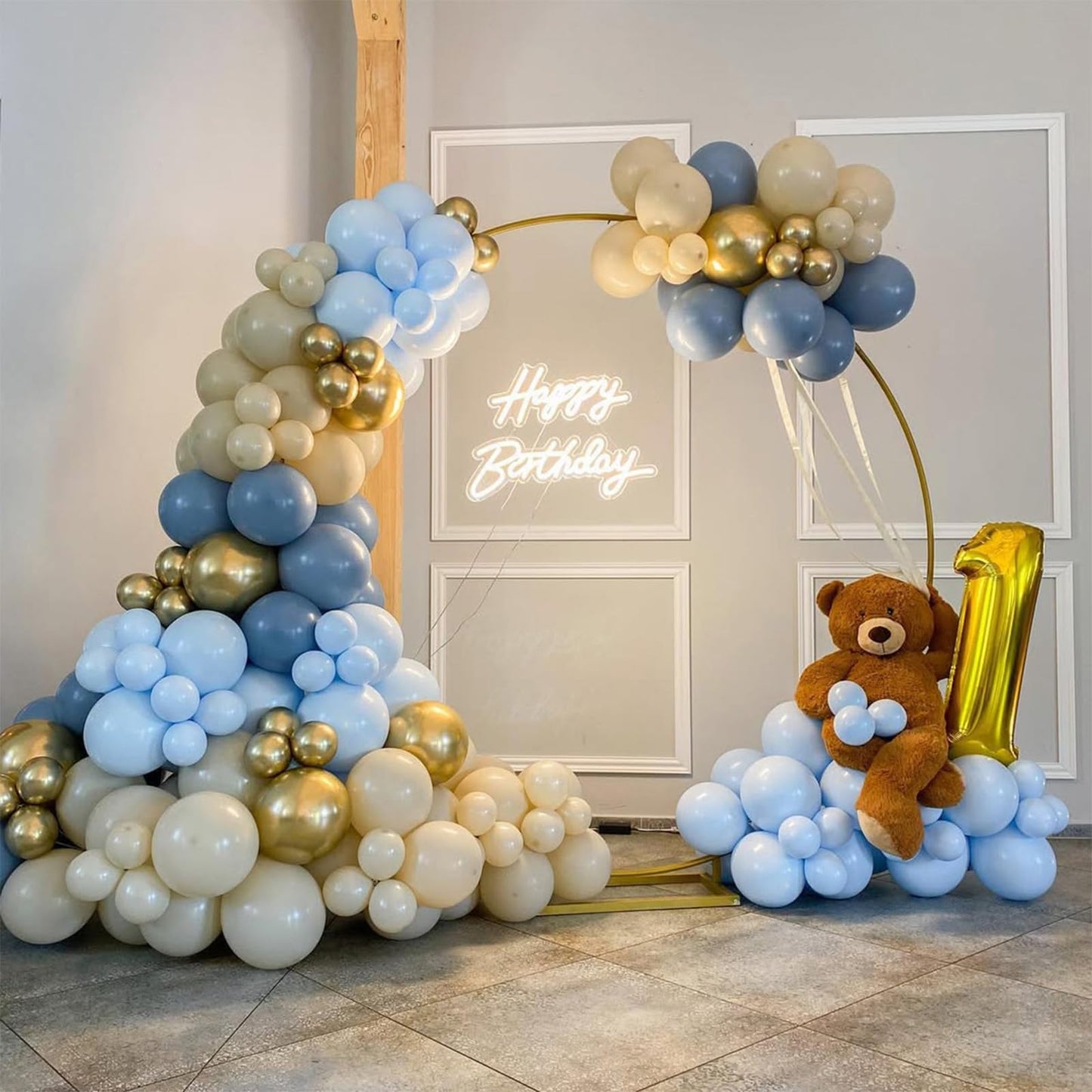 Neutral Balloons Arch Kit, Pink Beige Boho Balloons Garland with Double Stuffed Sand White Balloon for Baby Shower Birthday Wedding Bridal Shower Party Decorations